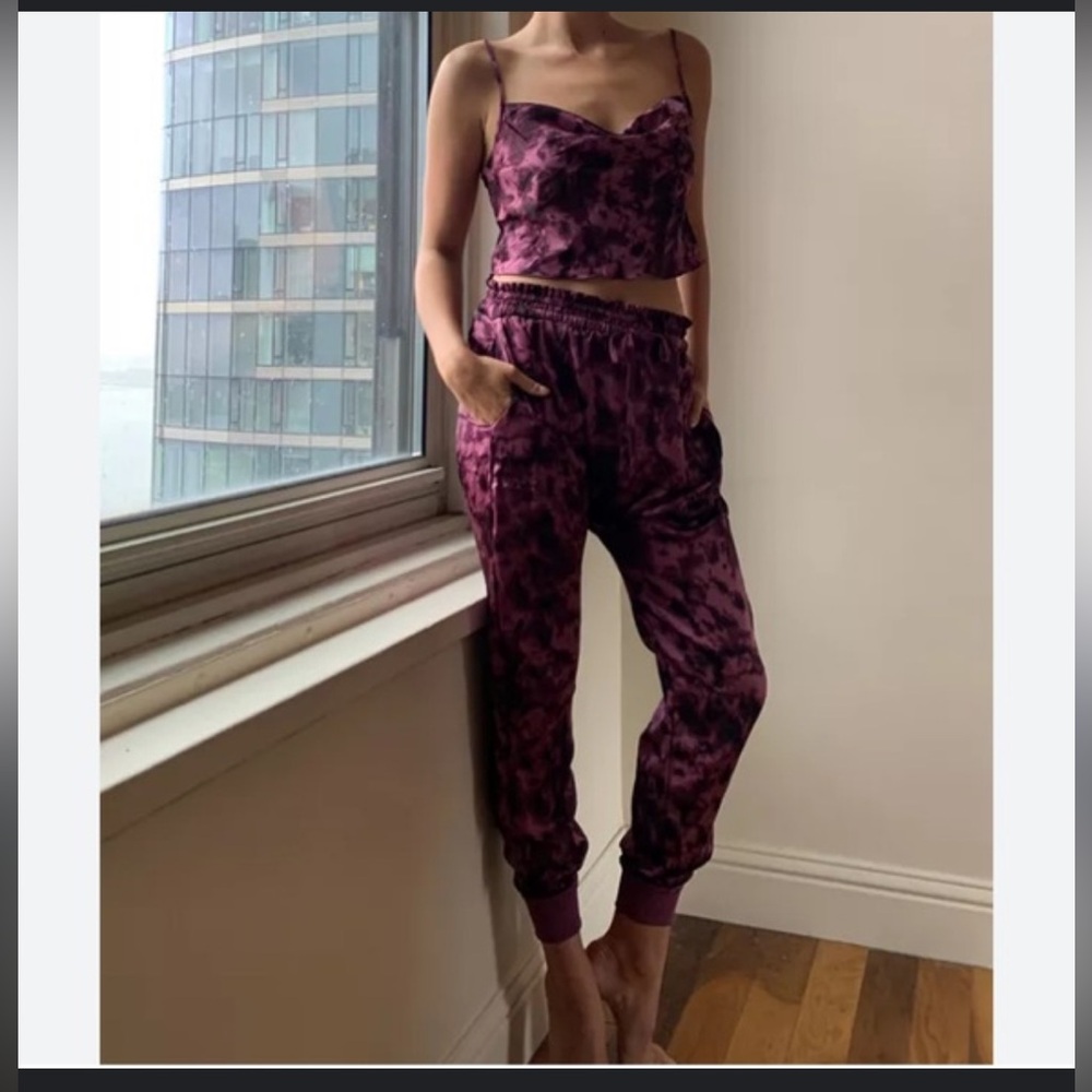 Out from Under Tie-Dye Satin set